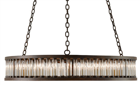 Elixir 24 Light Chandelier in Clear/Bronze Verdigris (142|90000045)