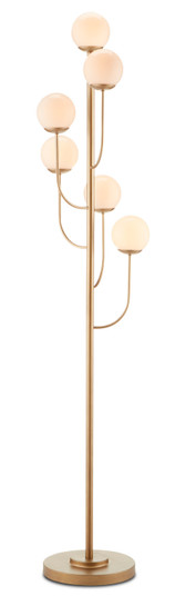 Farnsworth Six Light Floor Lamp in Brass (142|80000097)