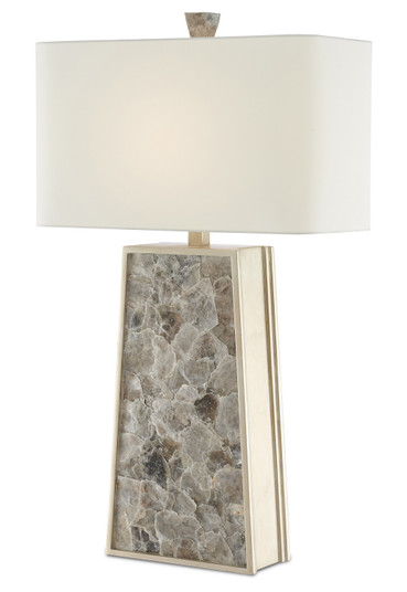 Calloway One Light Table Lamp in Natural/Silver Leaf (142|60000429)