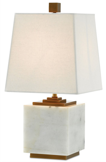 Annelore One Light Table Lamp in White/Antique Brass (142|60000215)