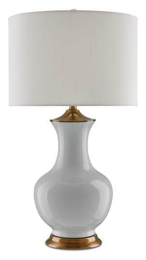 Lilou One Light Table Lamp in White/Antique Brass (142|60000020)