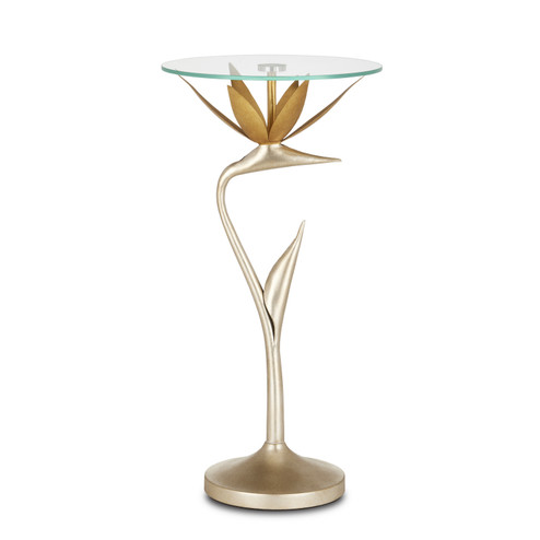 Paradiso Accent Table in Contemporary Silver Leaf/Contemporary Gold Leaf (142|40000147)