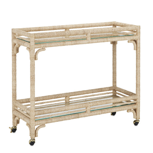Olisa Bar Cart in Natural/Clear (142|30000218)