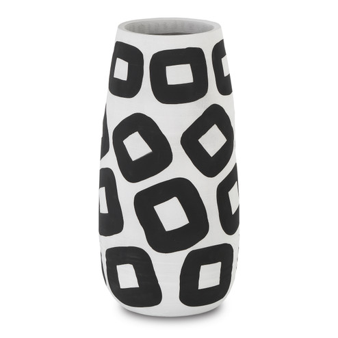 Pagliacci Vase in White/Black (142|12000605)