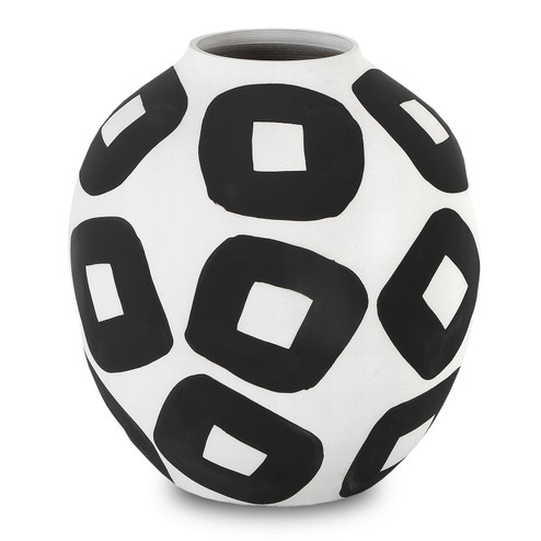 Pagliacci Vase in White/Black (142|12000603)