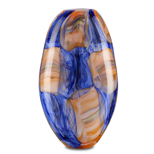 Negroli Vase in Blue/Orange/Green (142|12000562)