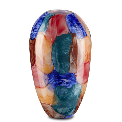 Sarto Vase in Blue/Orange/Green (142|12000561)