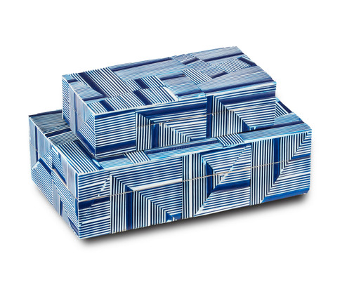 Cade Box in Blue/White (142|12000512)