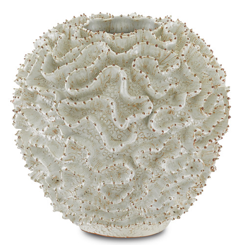 Swirl Collection Vase in White/Gold (142|12000296)