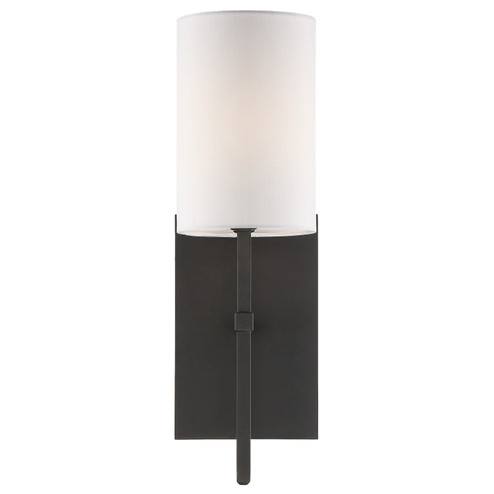 Veronica One Light Wall Sconce in Black Forged (60|VER241BF)