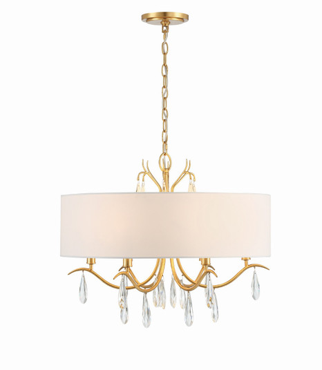 Rollins Six Light Chandelier in Antique Gold (60|ROL18806GA)