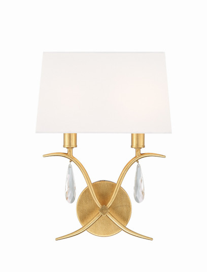 Rollins Two Light Wall Sconce in Antique Gold (60|ROL18802GA)