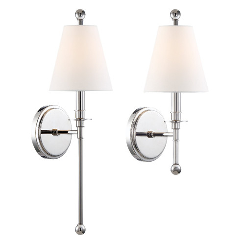 Riverdale One Light Wall Sconce in Polished Nickel (60|RIV382PN)
