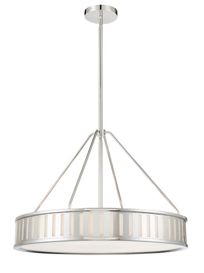 Kendal Six Light Pendant in Polished Nickel (60|KEN8306PN)