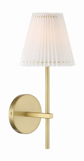 Gamma One Light Wall Sconce in Aged Brass (60|GAM71001AG)