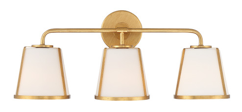 Fulton Three Light Bath in Antique Gold (60|FUL913GA)