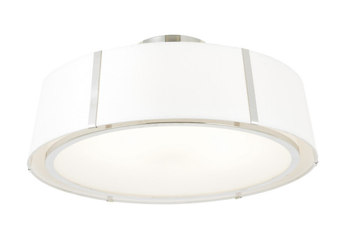 Fulton Six Light Semi Flush Mount in Polished Nickel (60|FUL907PNCEILING)