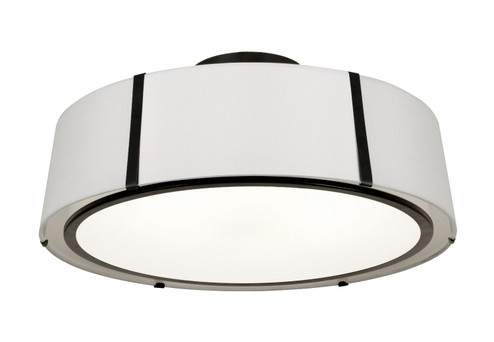 Fulton Six Light Semi Flush Mount in Black (60|FUL907BKCEILING)