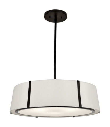 Fulton Six Light Chandelier in Black (60|FUL907BK)