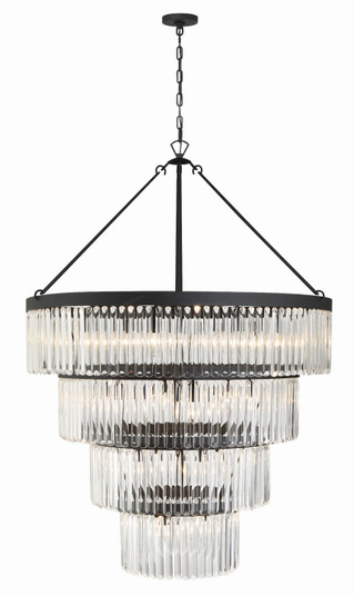Emory 22 Light Chandelier in Black Forged (60|EMO5409BF)