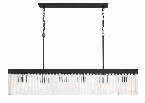 Emory Six Light Chandelier in Black Forged (60|EMO5407BF)