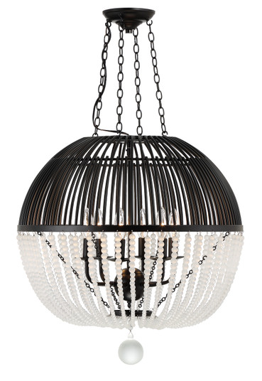 Duval Six Light Pendant in Matte Black (60|DUV626MK)