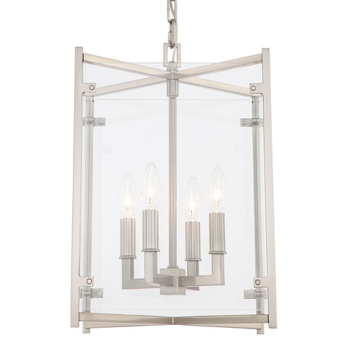 Danbury Four Light Chandelier in Brushed Nickel (60|DAN8796BN)