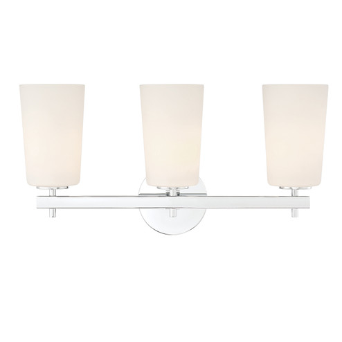 Colton Three Light Wall Sconce in Polished Chrome (60|COL103CH)