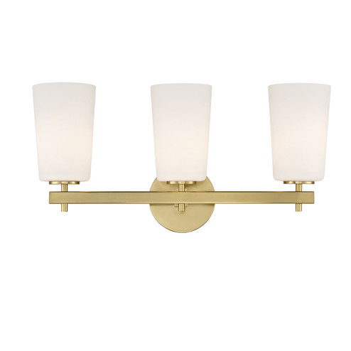 Colton Three Light Wall Sconce in Aged Brass (60|COL103AG)
