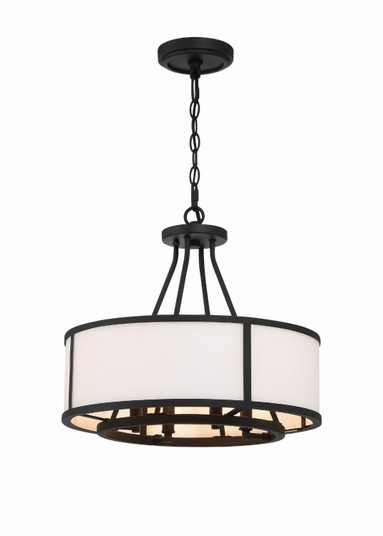 Bryant Four Light Chandelier in Black Forged (60|BRY8004BF)