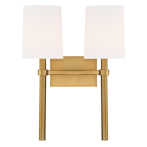 Bromley Two Light Wall Sconce in Vibrant Gold (60|BRO452VG)