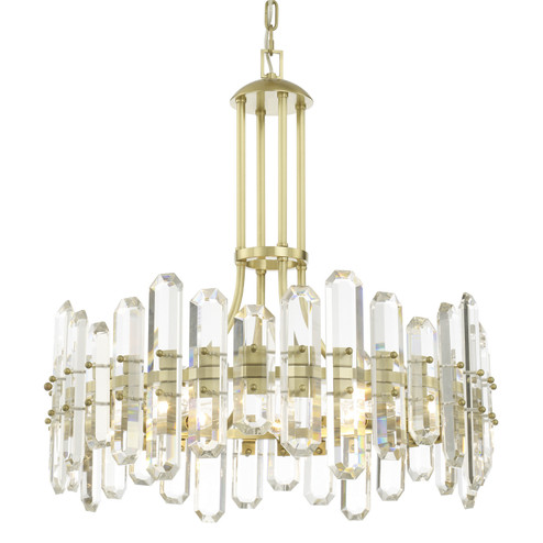 Bolton Eight Light Chandelier in Aged Brass (60|BOL8888AG)