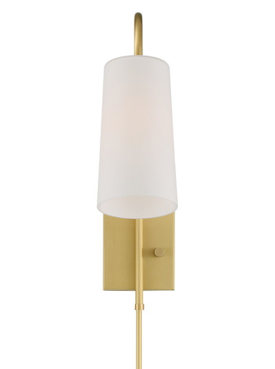 Alexa One Light Wall Sconce in Aged Brass (60|ALX4501AG)