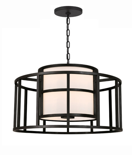 Hulton Five Light Chandelier in Matte Black (60|9595MK)