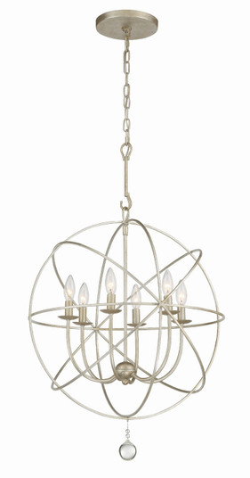 Solaris Six Light Chandelier in Olde Silver (60|9226OS)