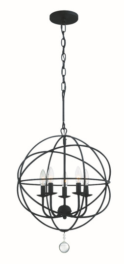 Solaris Five Light Mini Chandelier in Black (60|9224BK)