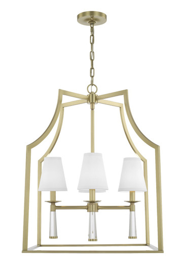Baxter Four Light Chandelier in Aged Brass (60|8864AG)