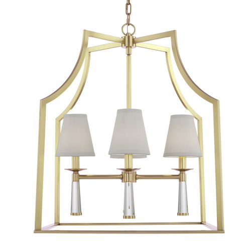Baxter Four Light Chandelier in Aged Brass (60|8864AG)