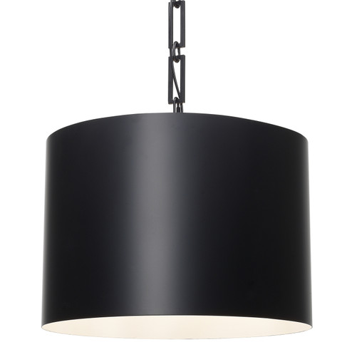 Alston Six Light Chandelier in Matte Black / White (60|8686MKWH)