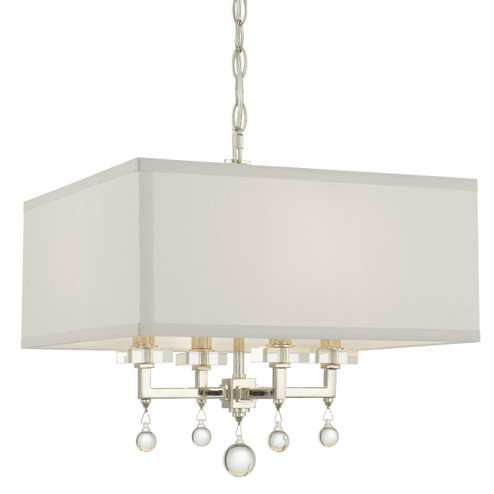 Paxton Four Light Chandelier in Polished Nickel (60|8105PN)
