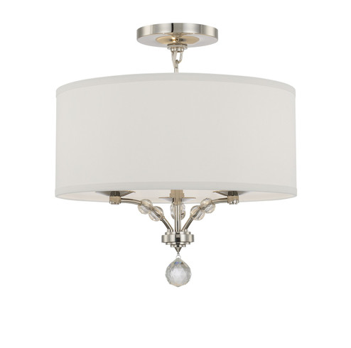 Mirage Three Light Semi Flush Mount in Polished Nickel (60|8005PNCEILING)