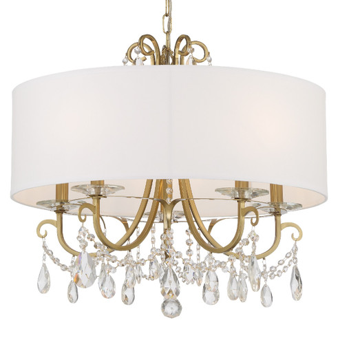 Othello Five Light Chandelier in Vibrant Gold (60|6625VGCLMWP)