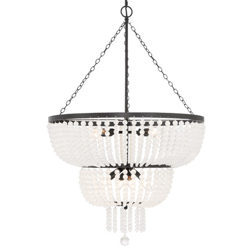 Rylee Eight Light Chandelier in Matte Black (60|610MK)