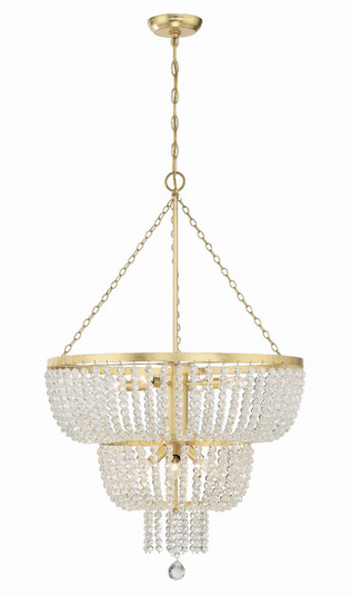 Rylee Eight Light Chandelier in Antique Gold (60|610GA)