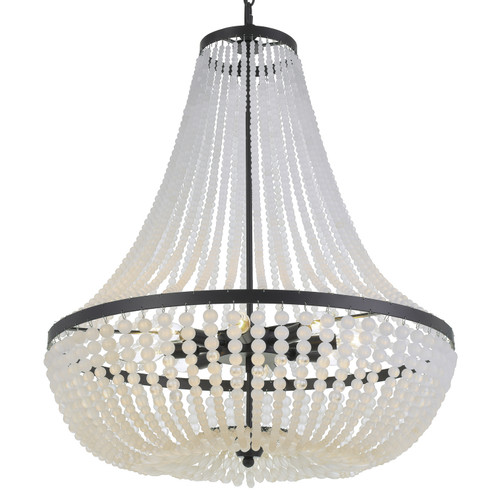 Rylee Eight Light Chandelier in Matte Black (60|609MK)