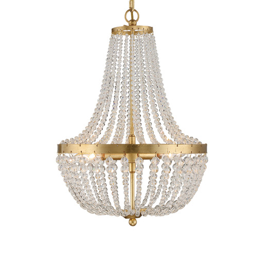 Rylee Three Light Chandelier in Antique Gold (60|603GA)