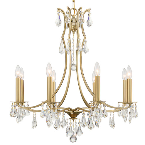 Cedar Eight Light Chandelier in Vibrant Gold (60|5938VGCLMWP)