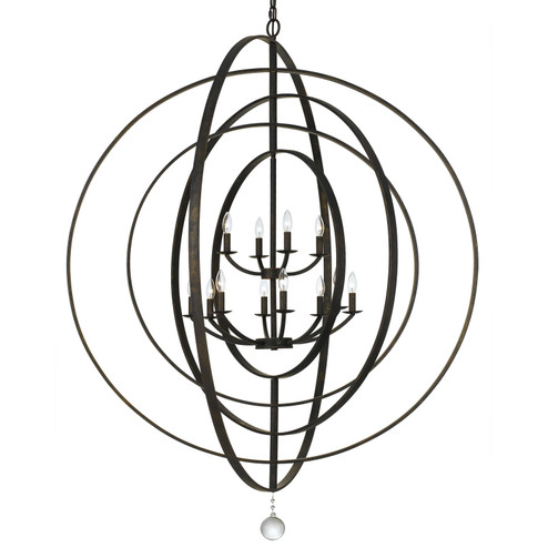 Luna 12 Light Chandelier in English Bronze (60|590EB)