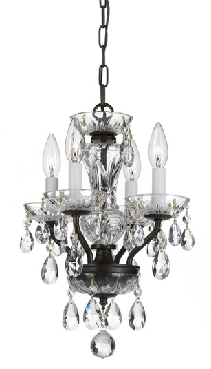 Welton Four Light Chandelier in English Bronze (60|5534EBCLSAQ)