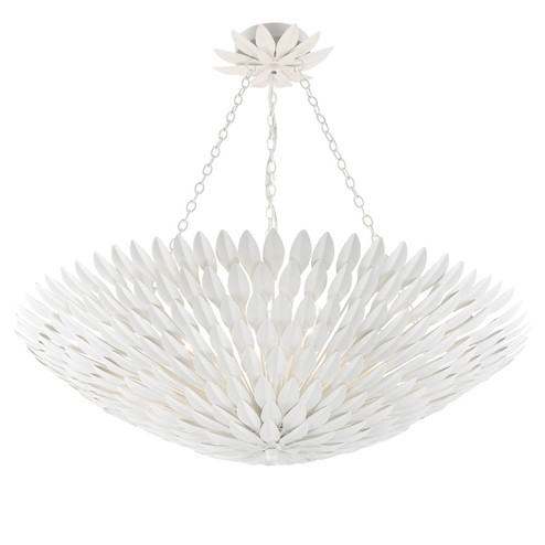 Broche Eight Light Chandelier in Matte White (60|519MT)